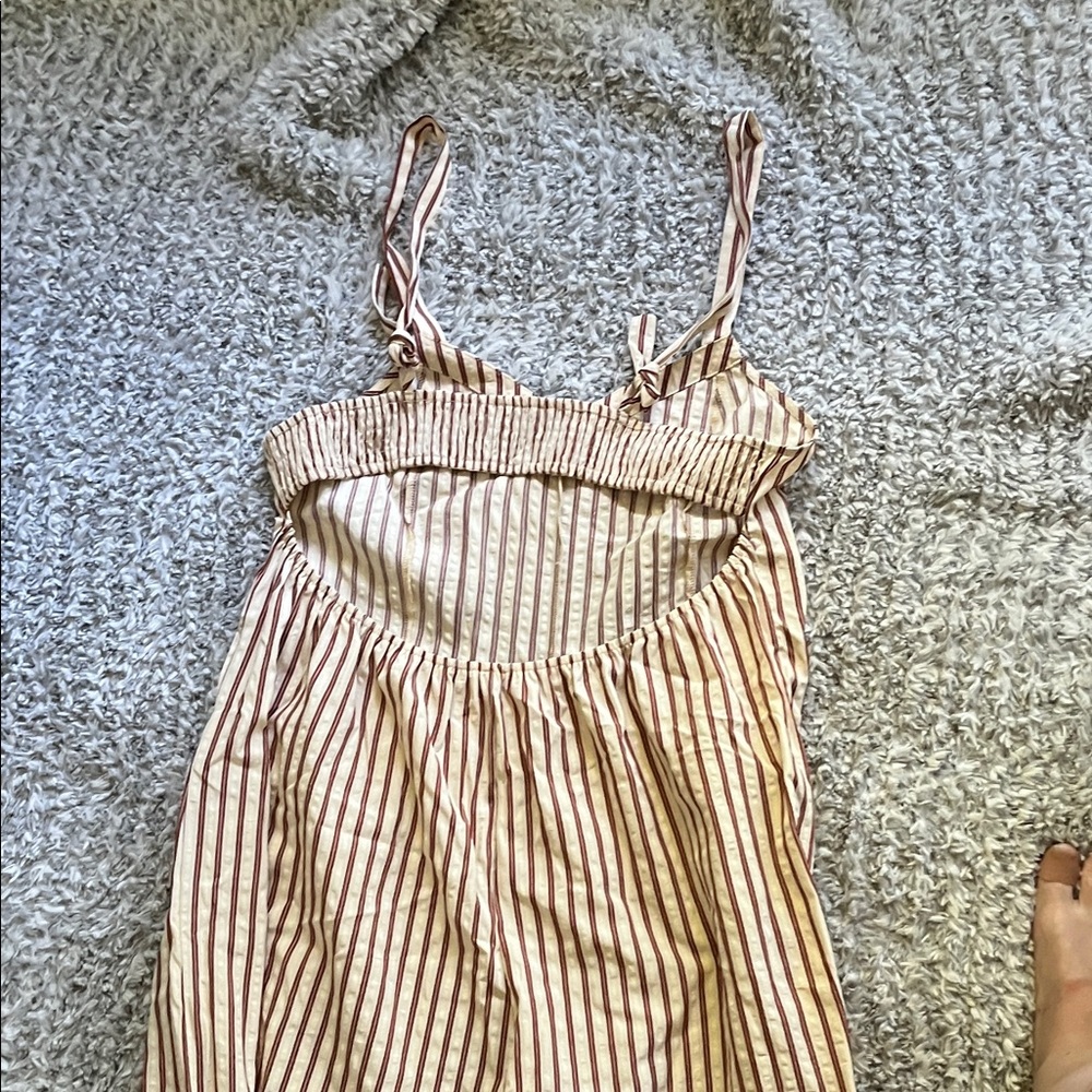 Cupshe Red and White Striped Jumpsuit - Picture 4 of 5